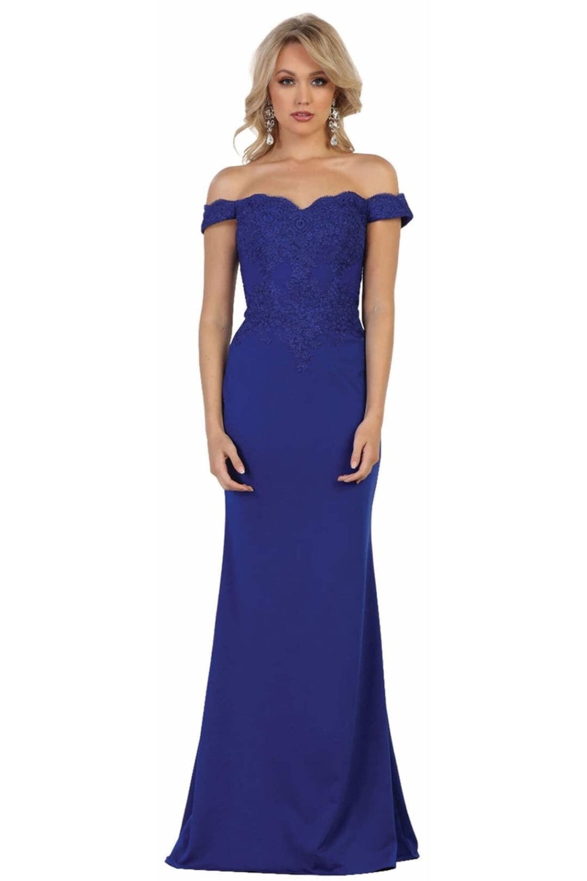 thumbnail image 4 of Women's May Queen Red Bridesmaid Dresses Satin and Plus Size Gowns MQ1529 4, 4 of 11