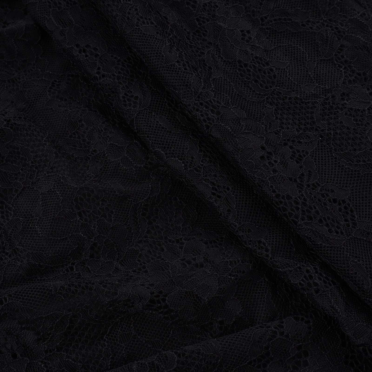 thumbnail image 6 of Heisall Womens Dresses Solid Color Long Sleeve V Neck Button Lace Trim Elegant Casual Dress, 6 of 6