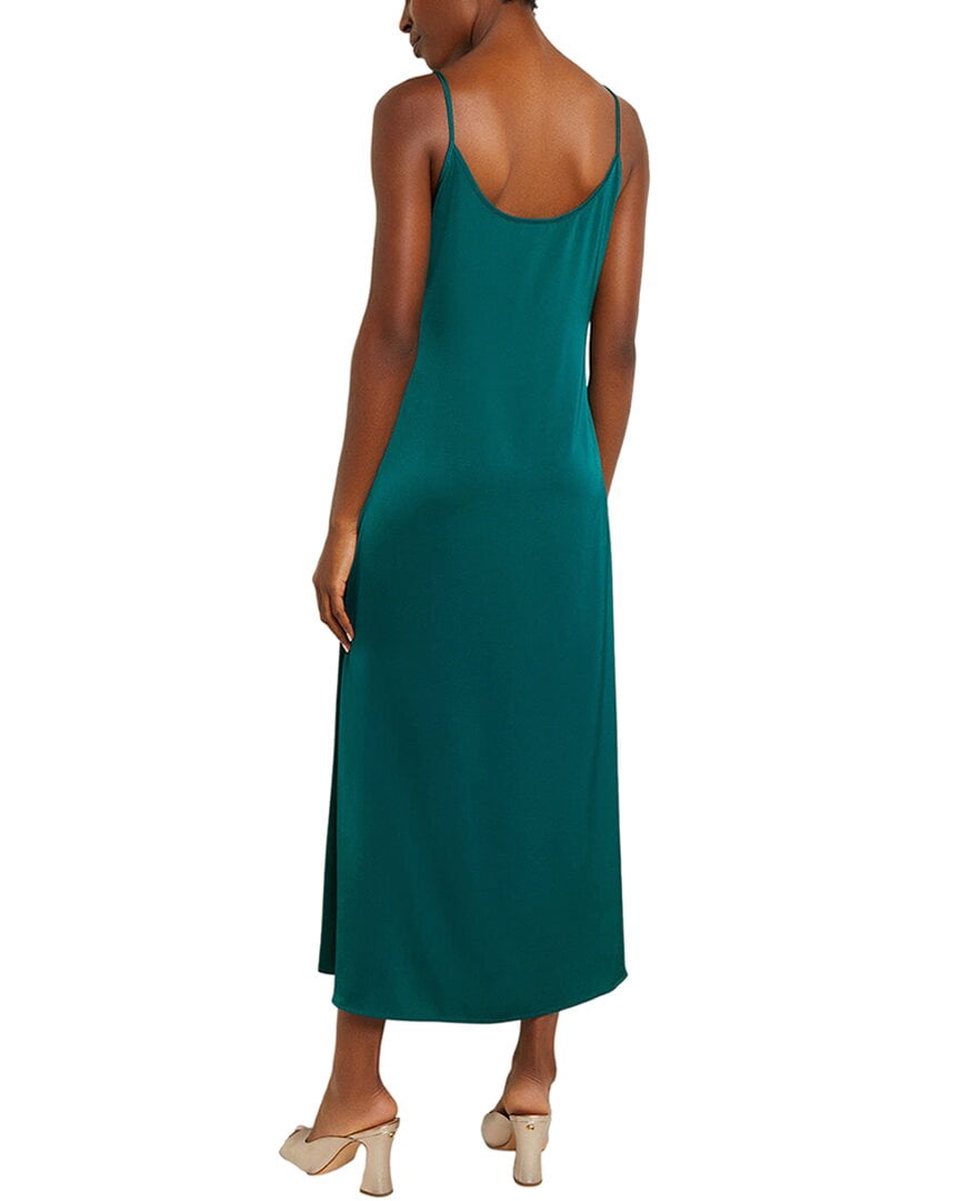 thumbnail image 2 of MISOOK womens Ruffled Crepe De Chine Maxi Dress, s, Brown, 2 of 4