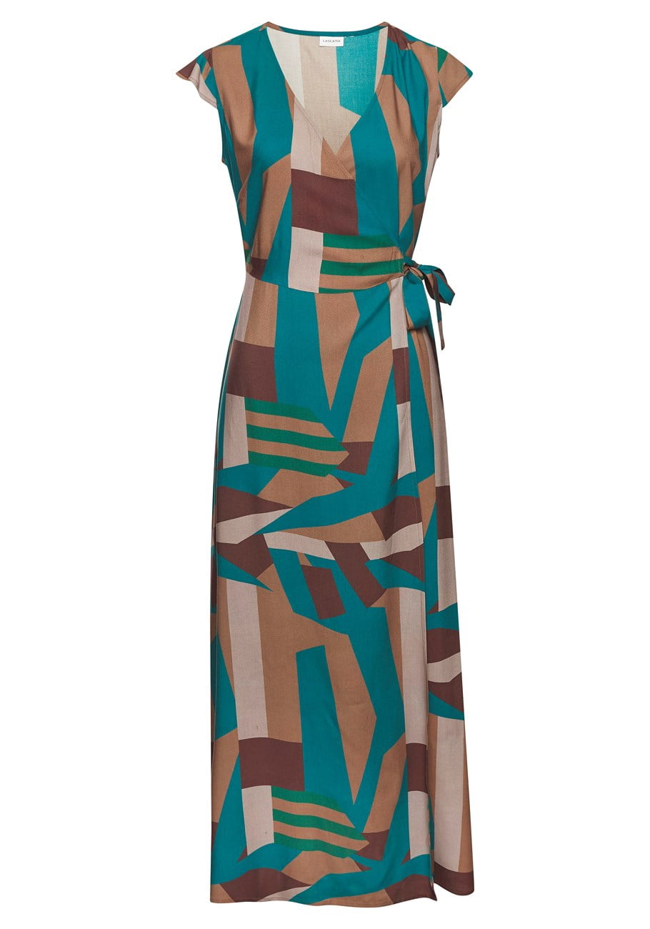 thumbnail image 4 of LASCANA Women's Wrap Maxi Dress Tie, 4 of 5