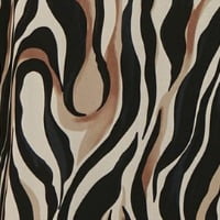 thumbnail image 6 of Yumi Animal Swirl Midi Wrap Dress - Black, 4, 6 of 6