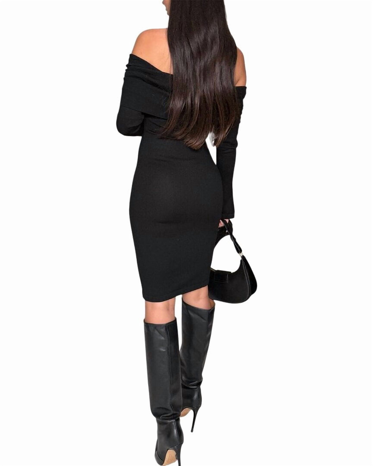 thumbnail image 2 of LEON GORI womens Off-The-Shoulder Midi Dress, 4, 2 of 4
