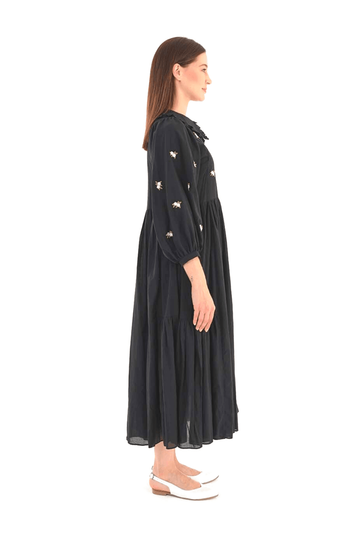 thumbnail image 3 of Evelyn Bohemian Summer Dress in 100% Cotton, 3 of 4