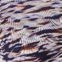 thumbnail image 6 of Yumi Abstract Stripe Ruched Midi Dress - Navy, 4, 6 of 6