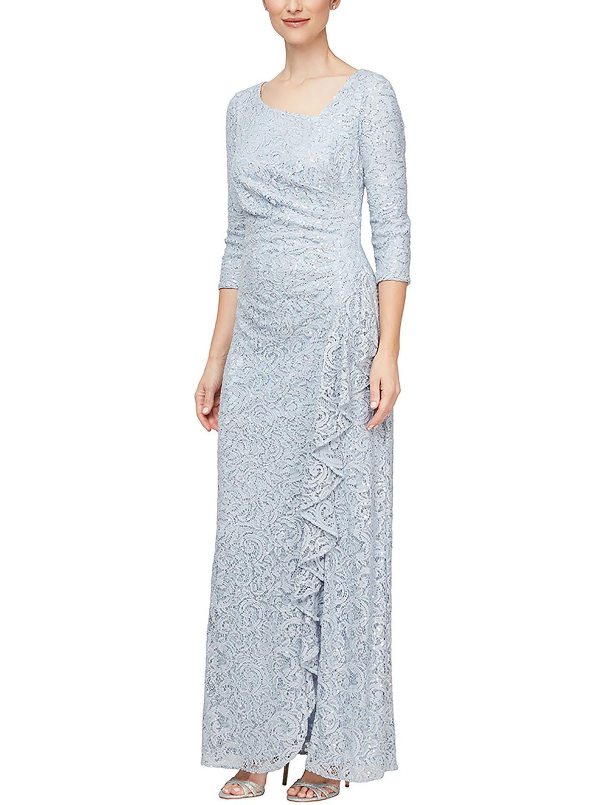 thumbnail image 1 of Alex Evenings Womens Petites Lace Maxi Evening Dress, 1 of 2