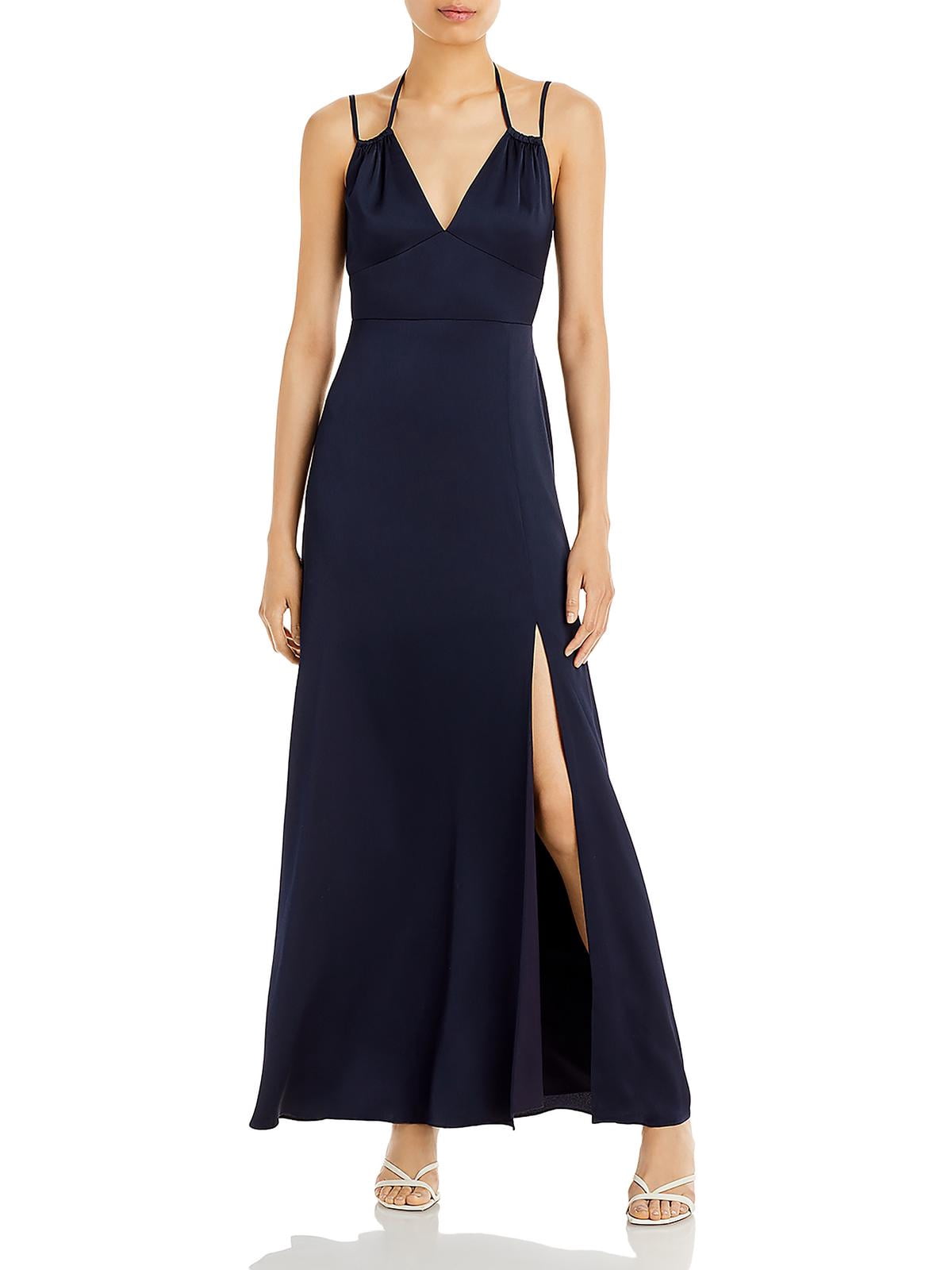 thumbnail image 1 of Aqua Womens Satin Bow Back Evening Dress, 1 of 2