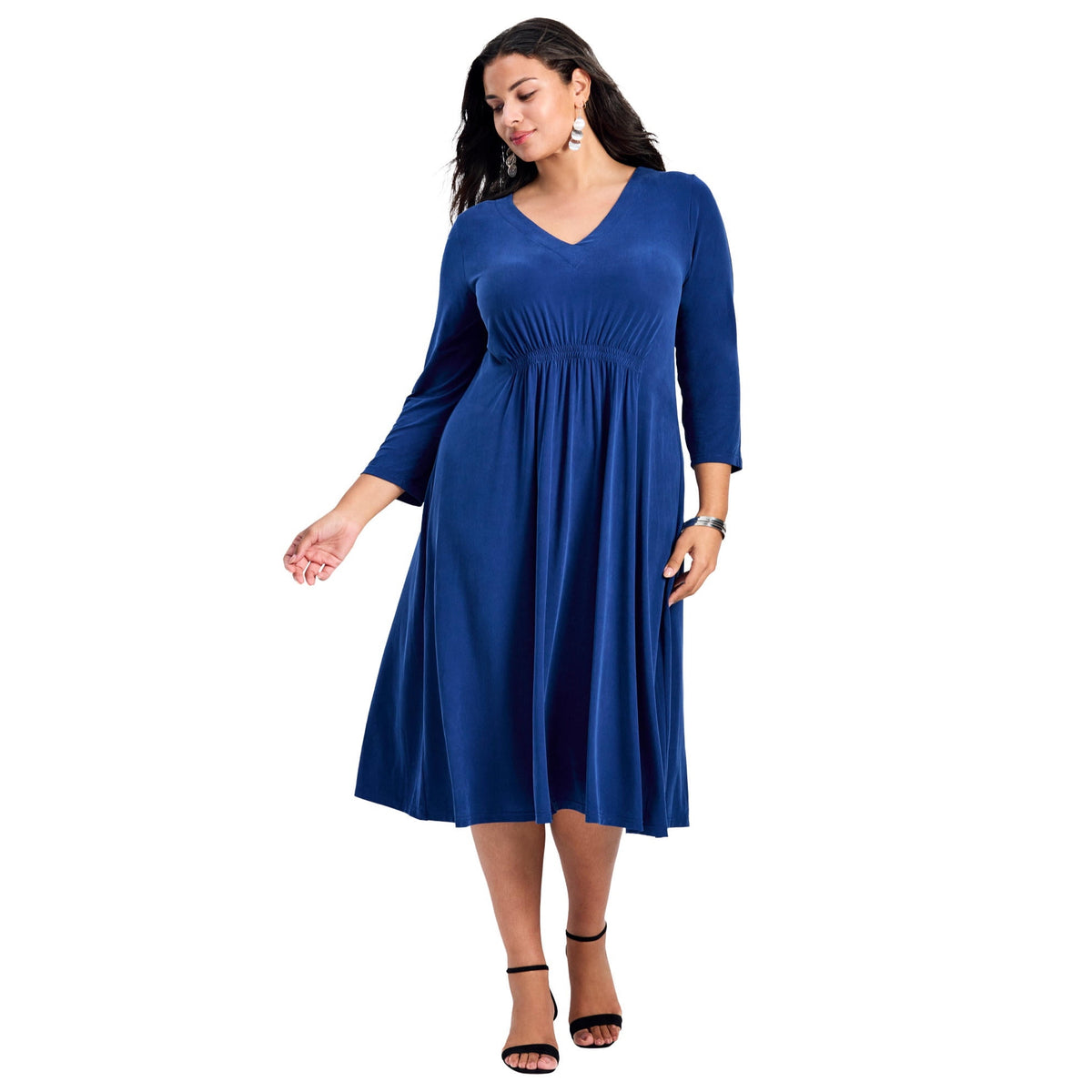 thumbnail image 1 of Avenue Women's Plus Size Laid Back Knit Dress, 1 of 2