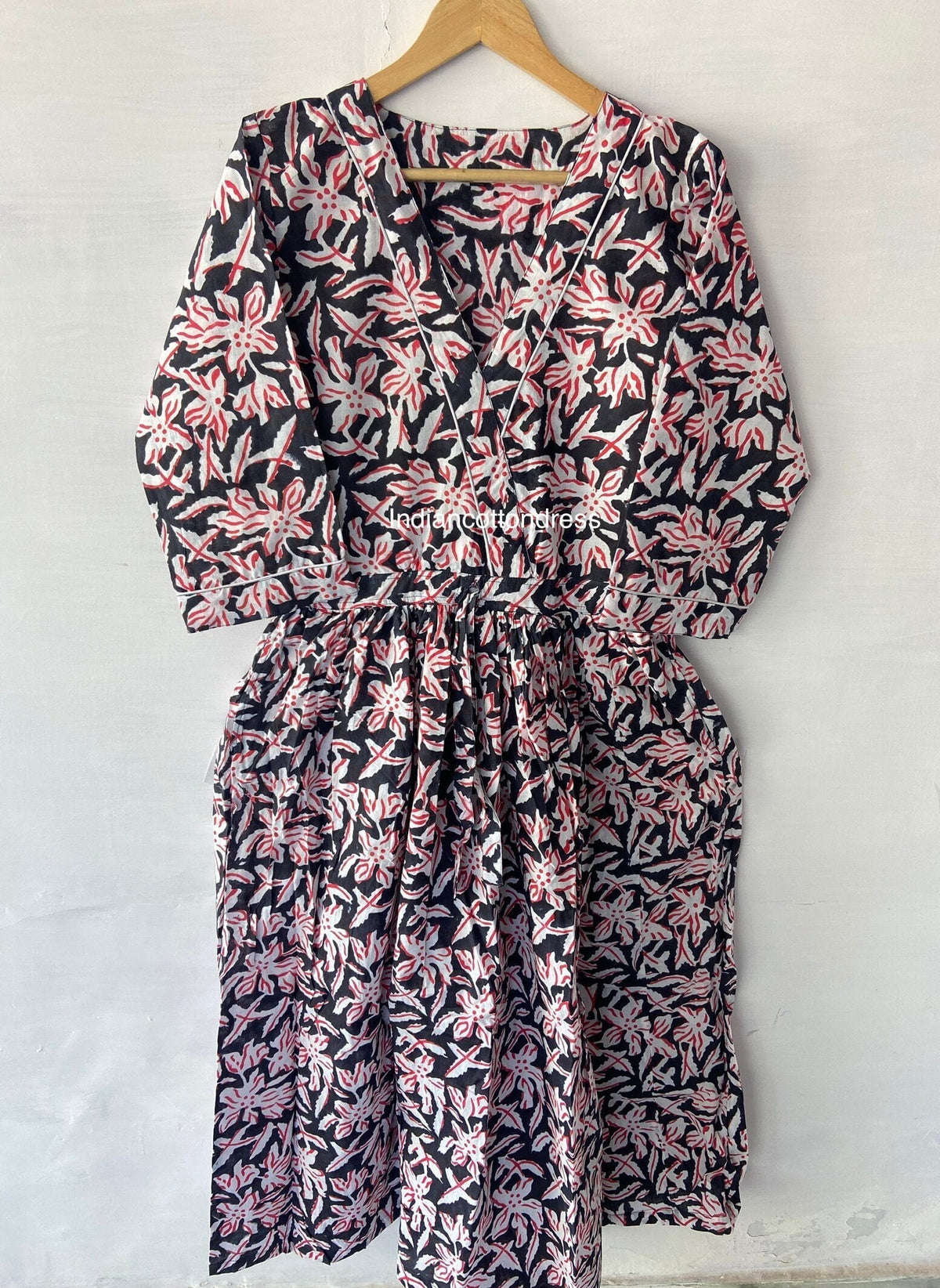 thumbnail image 1 of Beautiful Summer Dress,Cotton Dress,Hand Print Dress,Handblock Dress, Cotton Indian dress,Flapper Dress, Sketer Dress,Circle Dress,Summer, 1 of 8
