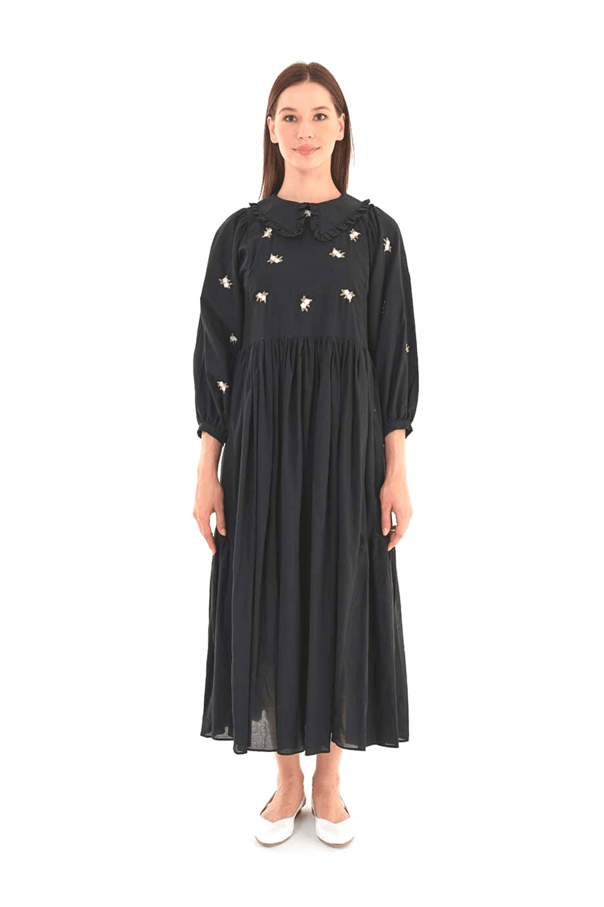 thumbnail image 1 of Evelyn Bohemian Summer Dress in 100% Cotton, 1 of 4