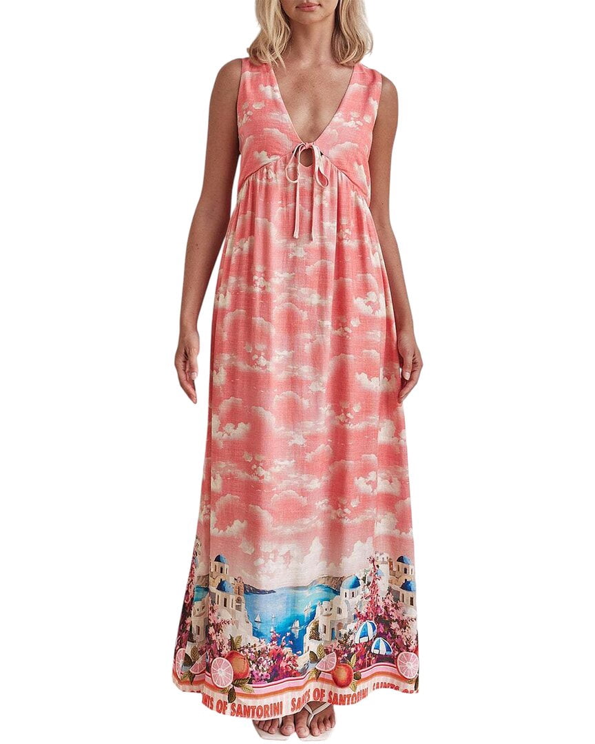 thumbnail image 1 of FLORIDA womens Charlotte Green Maxi Dress, 12, 1 of 3