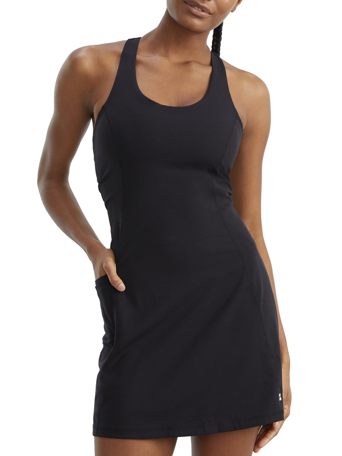 thumbnail image 1 of Sweaty Betty womens Power Workout Mini Dress, m, Black, 1 of 2