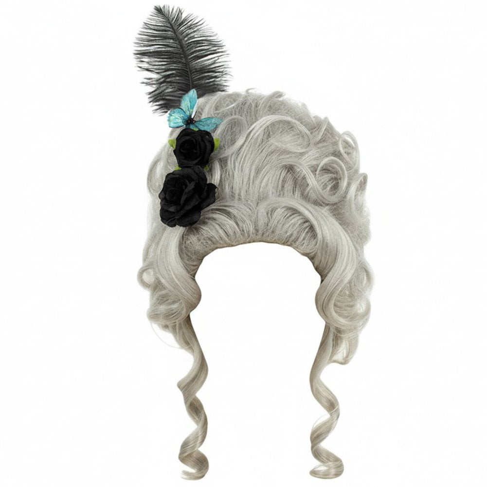 thumbnail image 1 of Vjnyvs Colonial Wigs for Women Victorian Court Vintage Wig Baroque Fluffy Beehive Wigs Halloween Party Dress Wig, 1 of 7