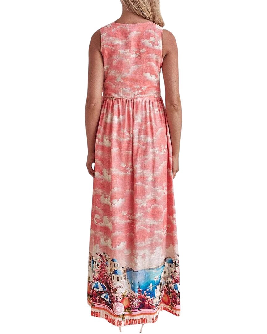 thumbnail image 2 of FLORIDA womens Charlotte Green Maxi Dress, 12, 2 of 3