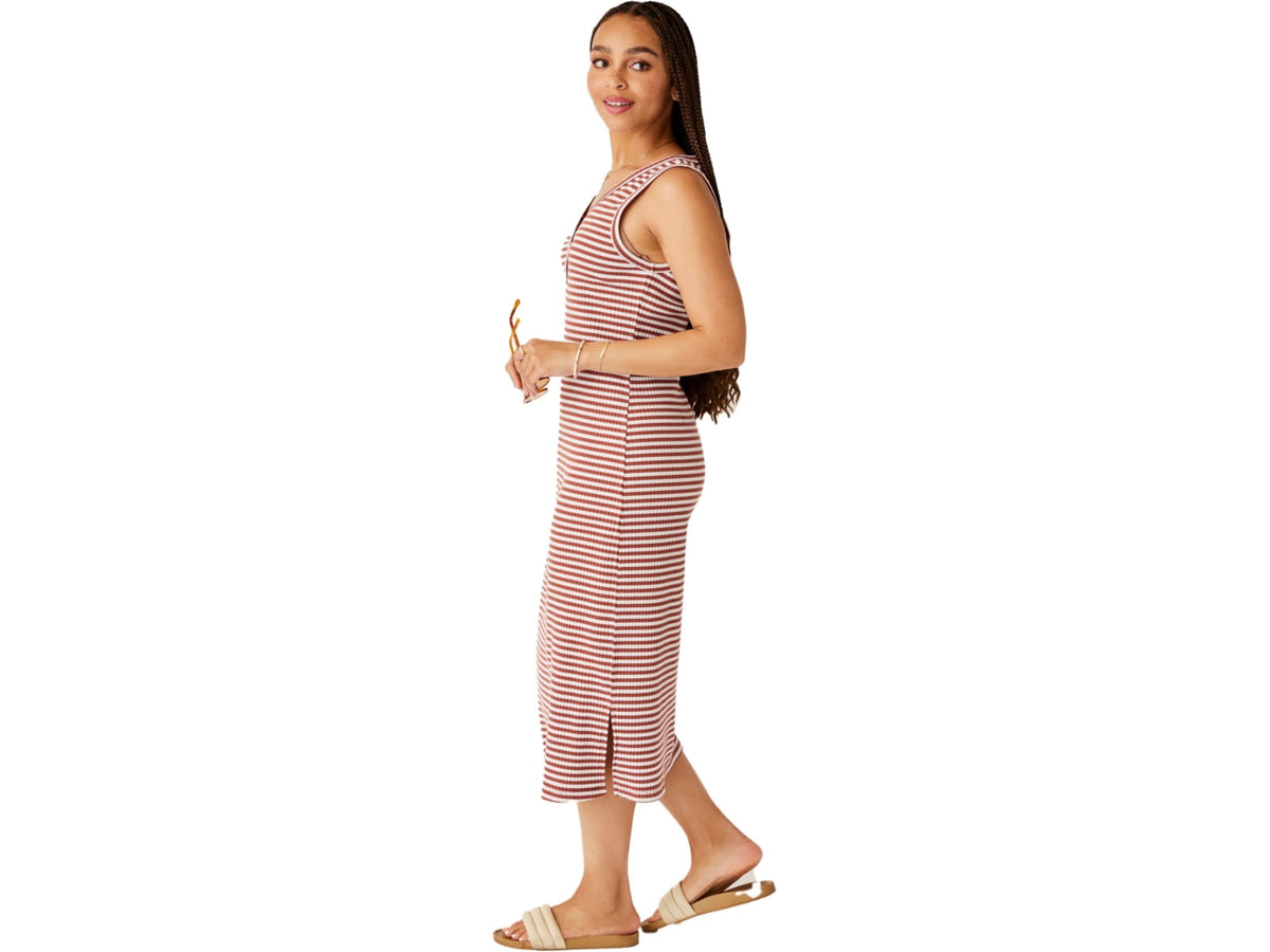 thumbnail image 2 of Carve Designs Elodie Rib Dress - Women's, Penny Stripe, Large, 2 of 3