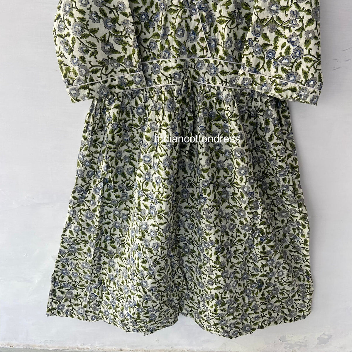 thumbnail image 4 of Floral Block Printed Cotton Dresses, Handblock Dresses, Blockprinted Dress, Cotton Dresses, Floral Dresses, Womens dresses, Gifts For Her, 4 of 9